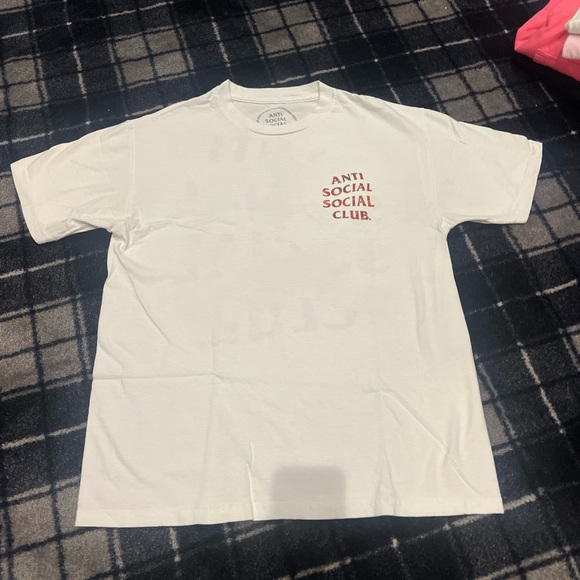 Anti Social Social Club tshirt with red letters - Picture 1 of 2
